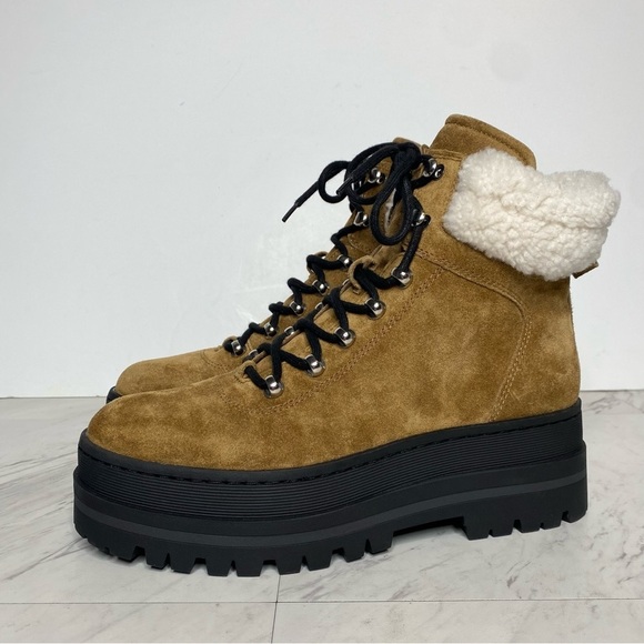 New! Marc Fisher Pierson Platform Lug Sole Lace Up Bootie 8 1/2 M - Picture 14 of 14